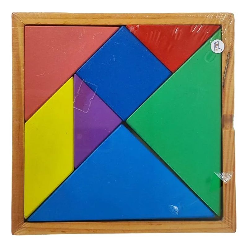 GENERICO - Juguete Juego Madera Didáctico Tangram Colores Rompecabezas