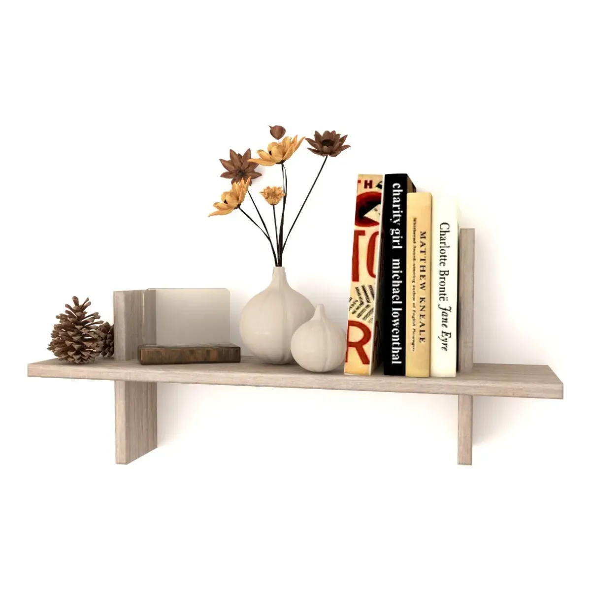 GENERICO - Repisas Flotantes Decoración Moderna En Melamina Modelo H