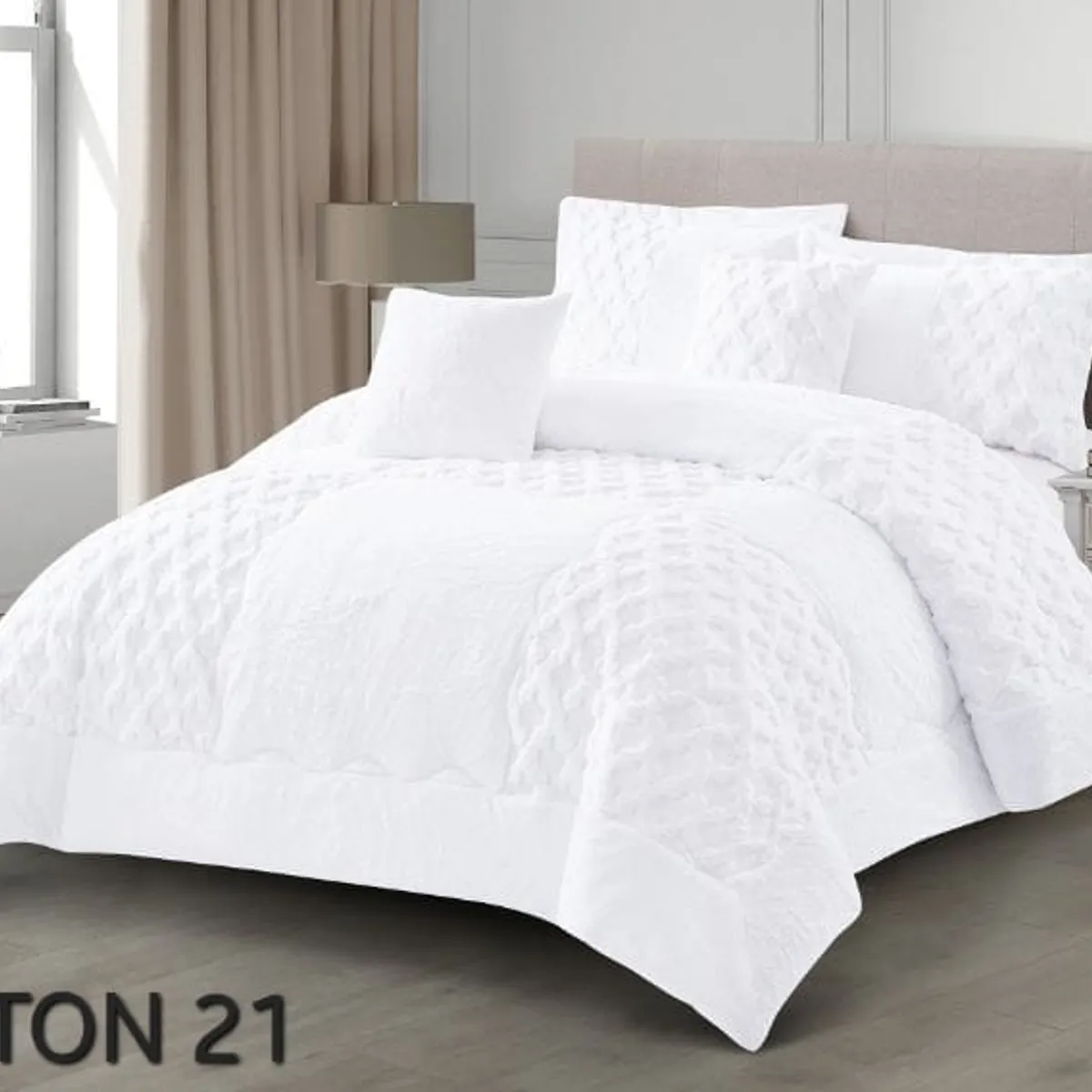 CISNE BLANCO - Sobrecama Cisne Blanco Cama Doble 140