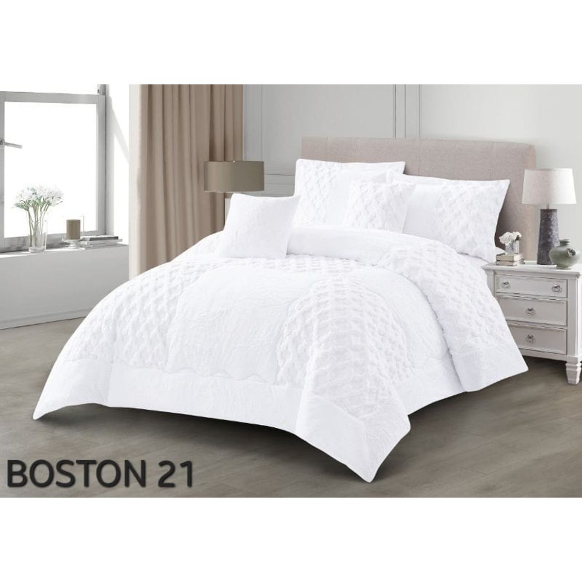 CISNE BLANCO - Sobrecama Cisne Blanco Cama Doble 140