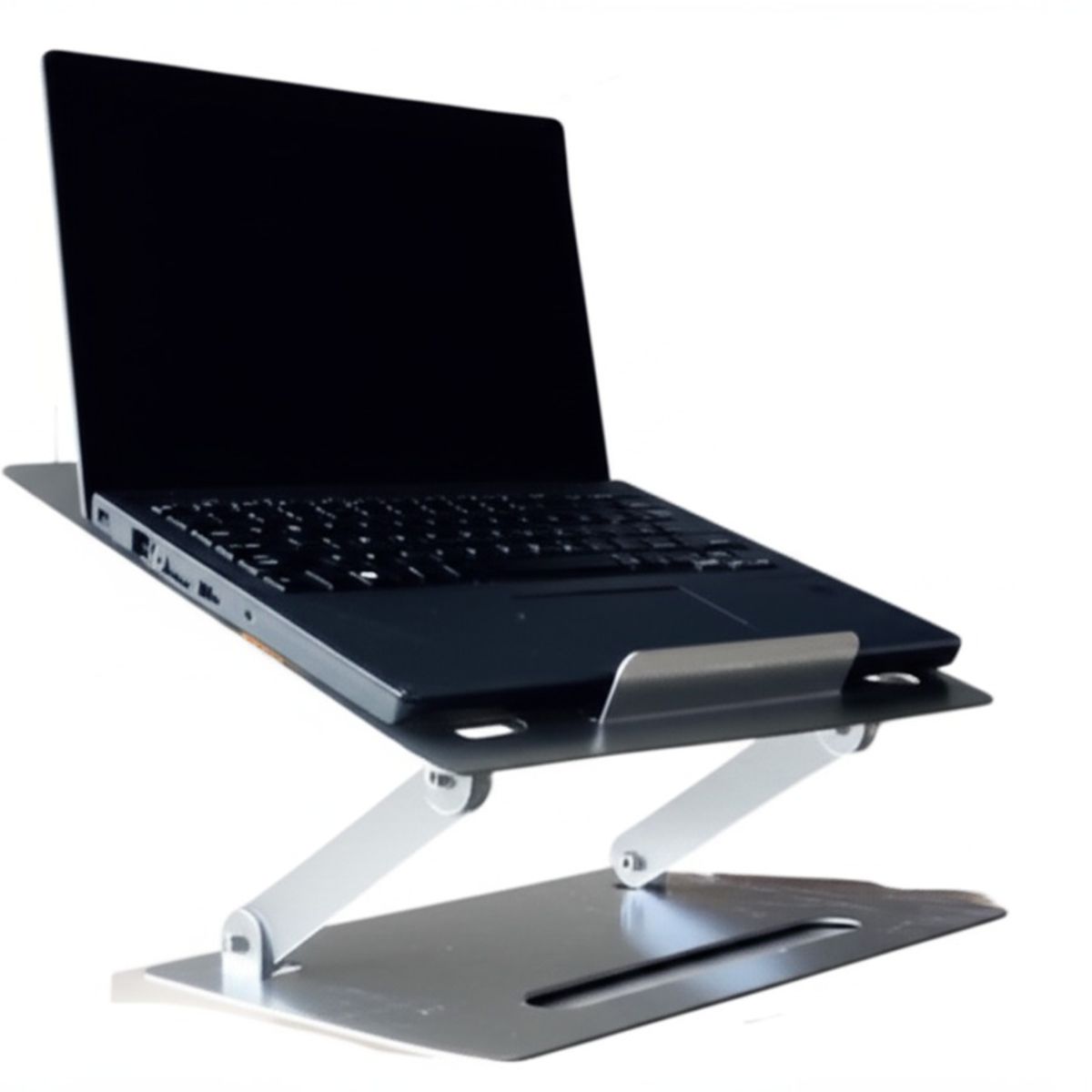 GENERICO - Soporte portátil  ajustable  laptop  metálico ergonomía  refrigeración cómodo  eficiente