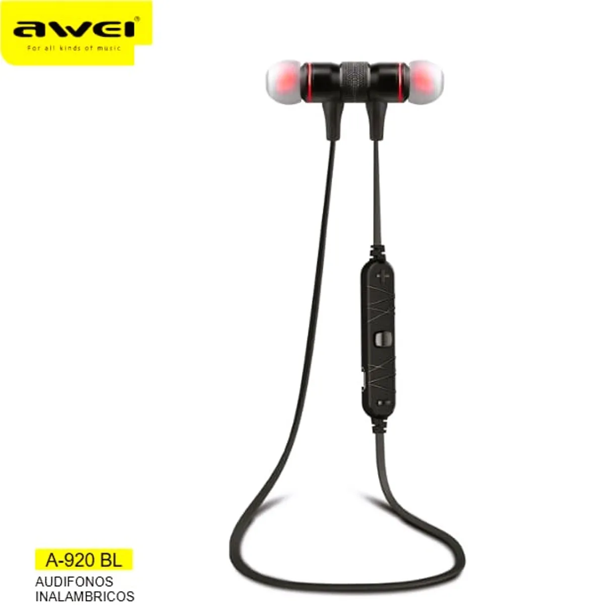 AWEI - Audifonos deportivos A-920 BL Negro