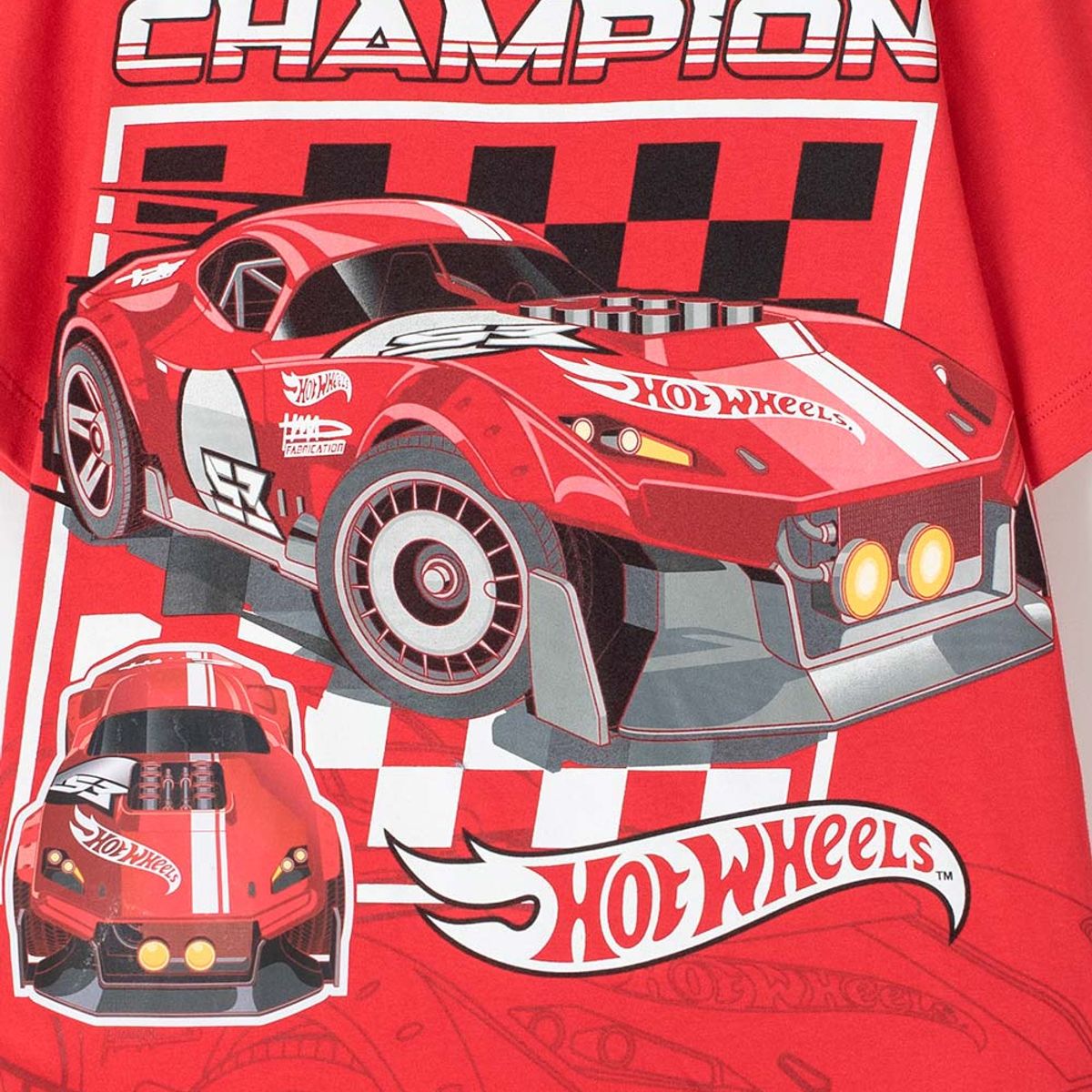 HOT WHEELS - Camiseta de Hot Wheels manga corta roja para niño