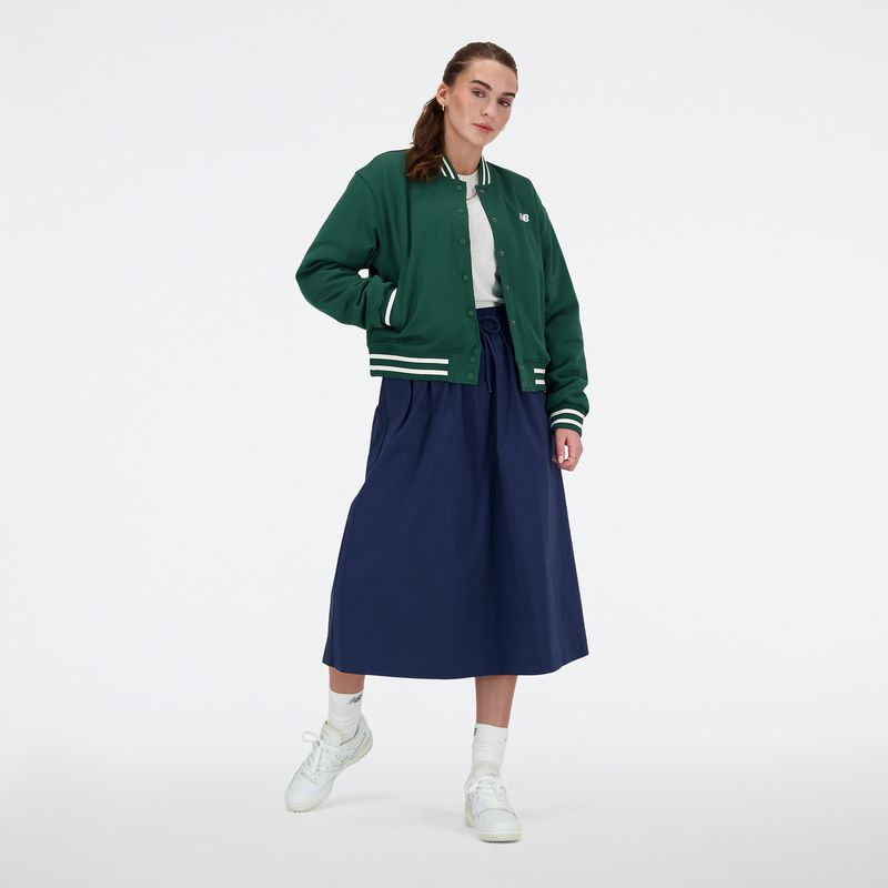 NEW BALANCE - Chaqueta Deportiva New Balance Essentials Verde Para Mujer