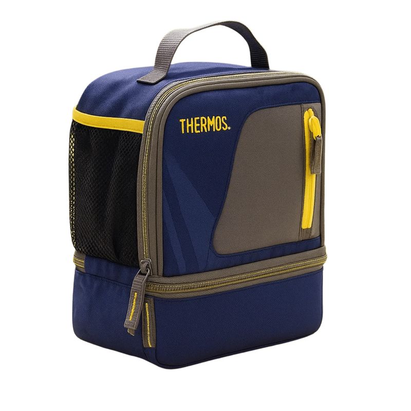 BERGNER - Lonchera Dual Lunch Kit Azul Navy 6 Litros con Aislante Térmico
