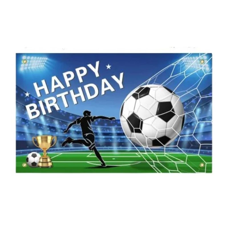 GENERICO - Pancarta Fondo Decoracion Cumpleaños Fiesta Telon Futbol