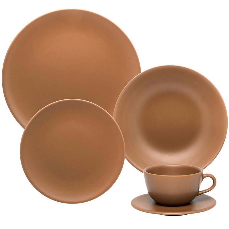 OXFORD - VAJILLA CERAMICA 20 PZAS 4 PTOS AVELA