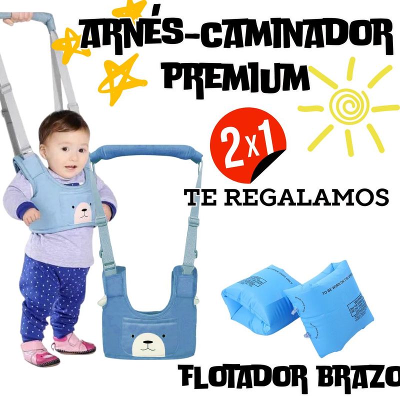 BABY BOOM - ARNES PARA CAMINADOR DE BEBES AJUSTABLE + REGALO