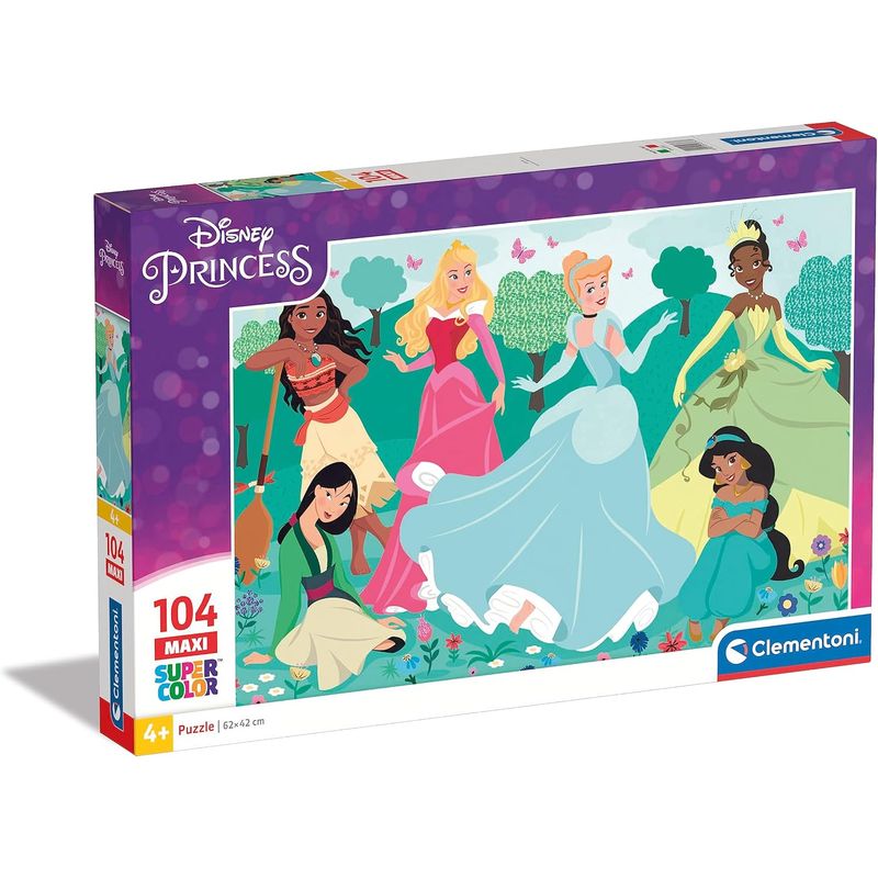Rompecabezas 104 Piezas Princesas Disney Para Niños CLEMENTONI ...