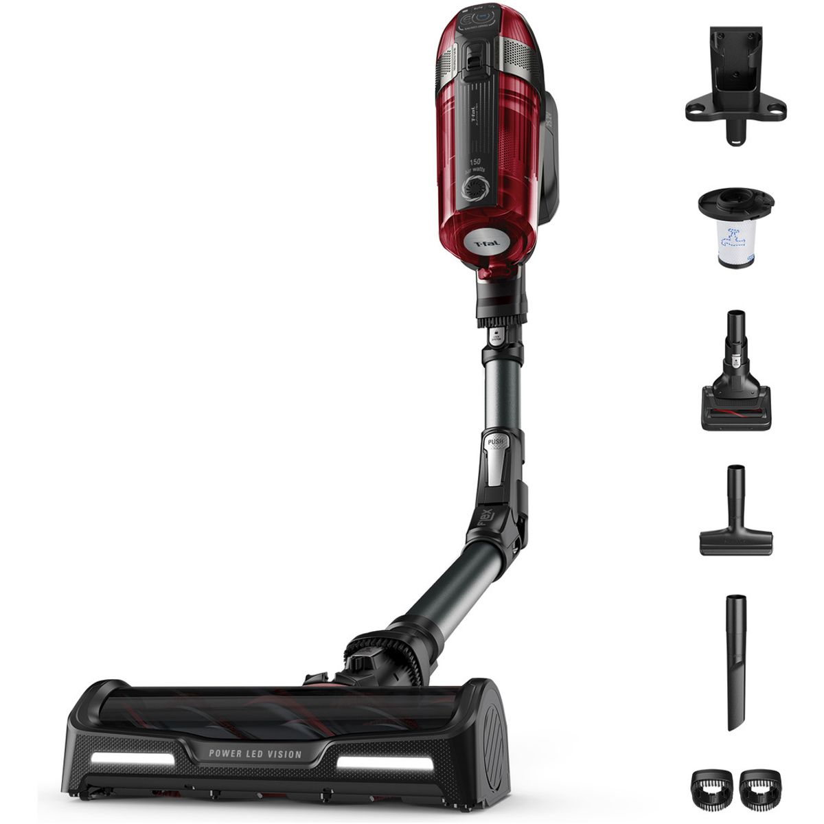 T-FAL - Aspiradora Inalámbrica T-fal X-force Flex 12.60 Acc Mascotas Color Rojo 110v