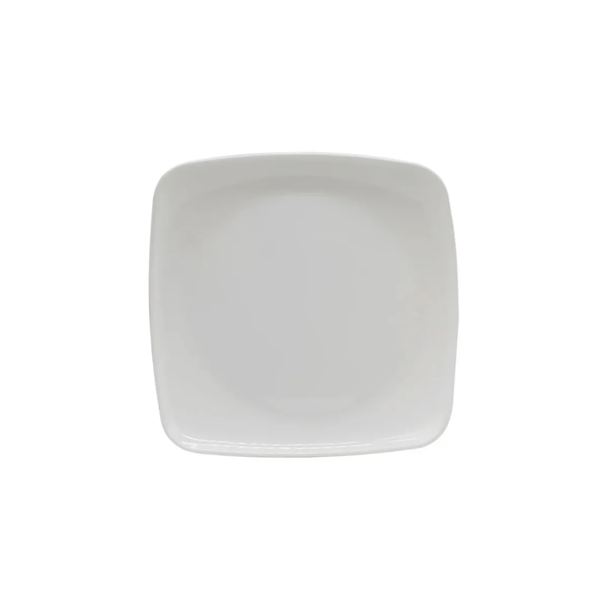KITCHENWARE - Vajilla en Melamina Primavera Blanca Cuadrada – 16 Piezas