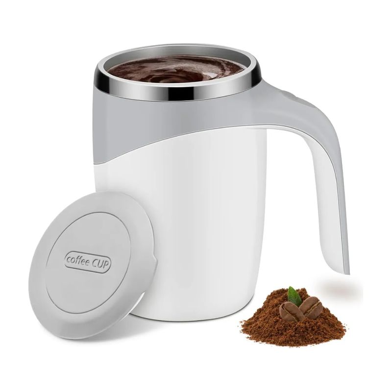GENERICO - Taza Mezcladora Automática Recargable Magnética Café