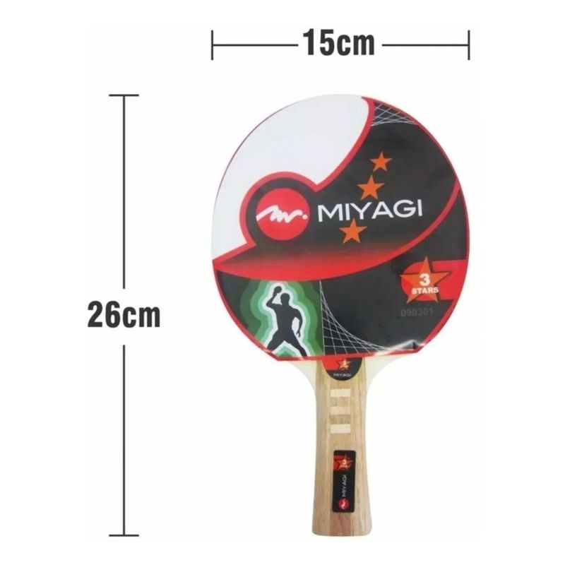 MIYAGI - RAQUETA TENIS DE MESA MIYAGI 3 ESTRELLAS