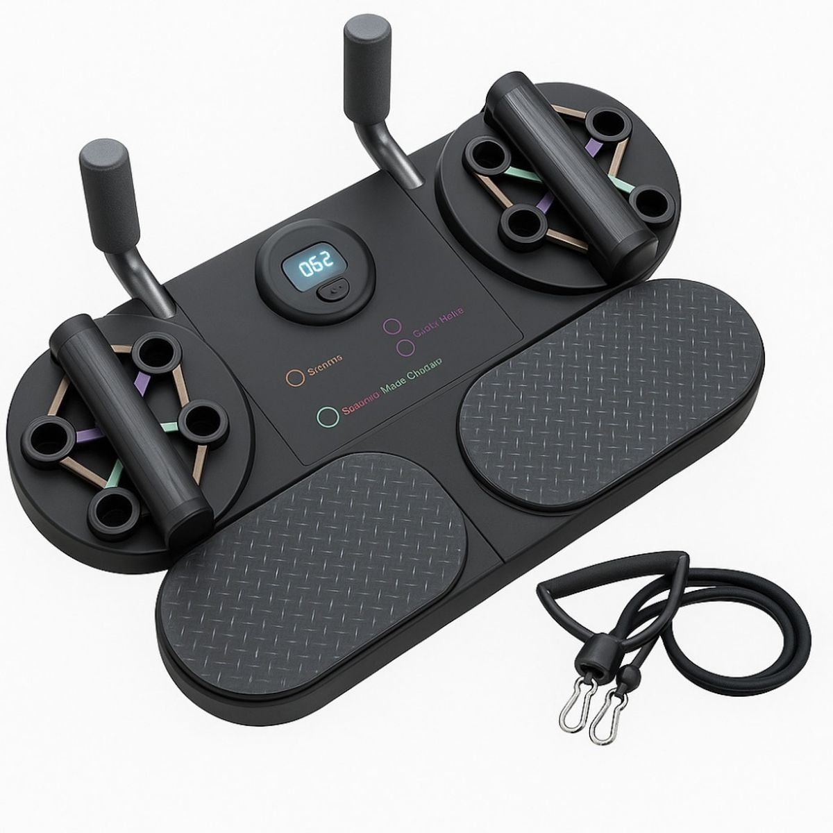 GENERICO - Tabla Push Up Sistema Completo De Flexiones Plegable Portati
