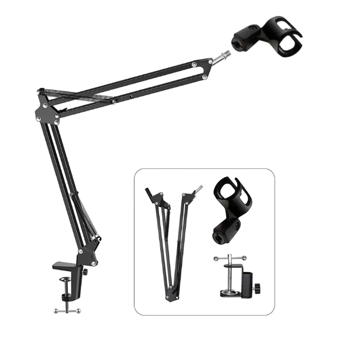 GENERICO - Soporte Micrófono Para Escritorio Con Brazo Ajustable