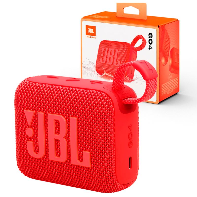 JBL - Parlante JBL Bluetooth Go 4 (Rojo)