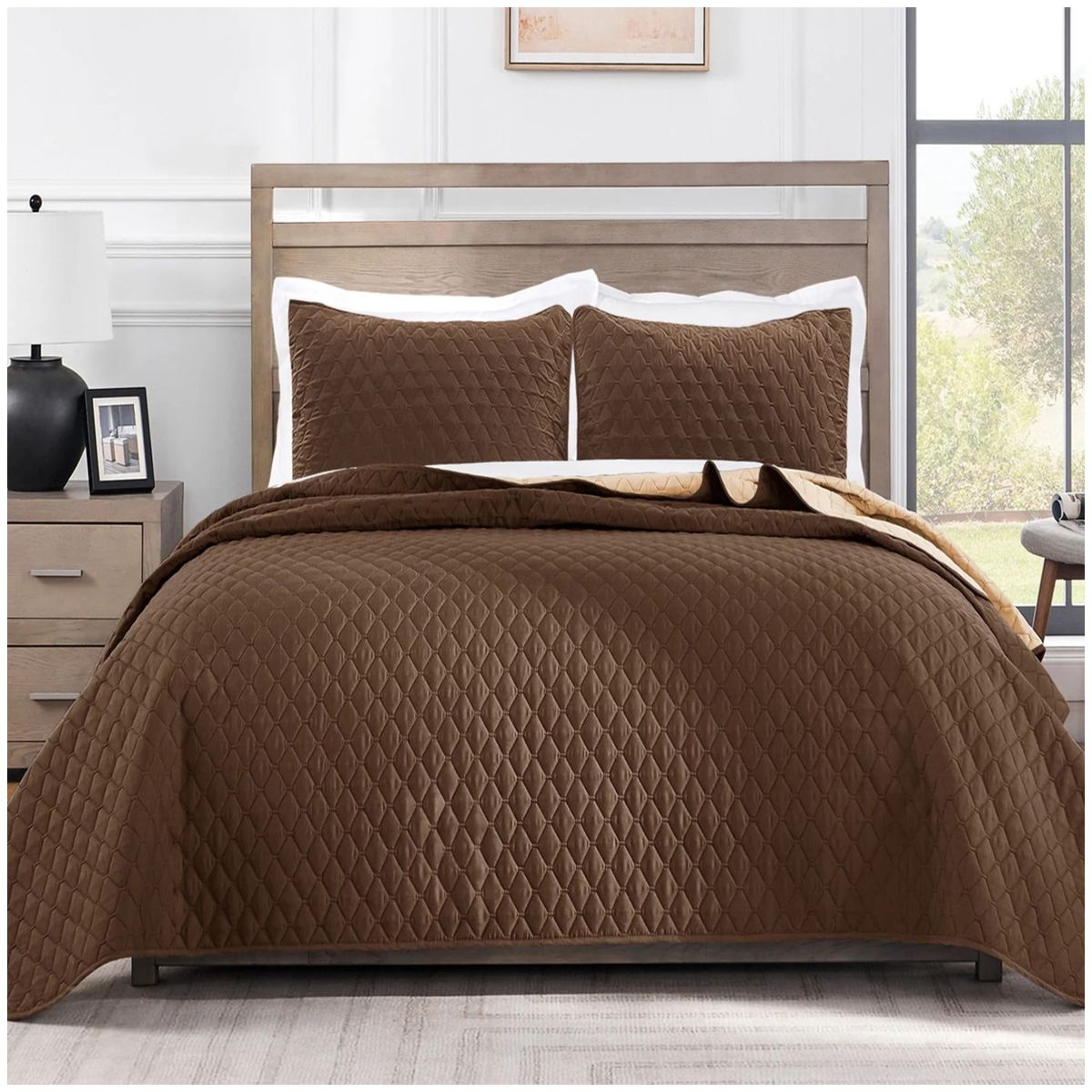 HAPPY BEAR - Colcha Tipo Española Cubrelecho Semidoble