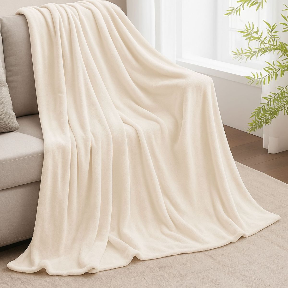 HAPPY BEAR - Cobija Piel Conejo Cama Sencilla Poliester