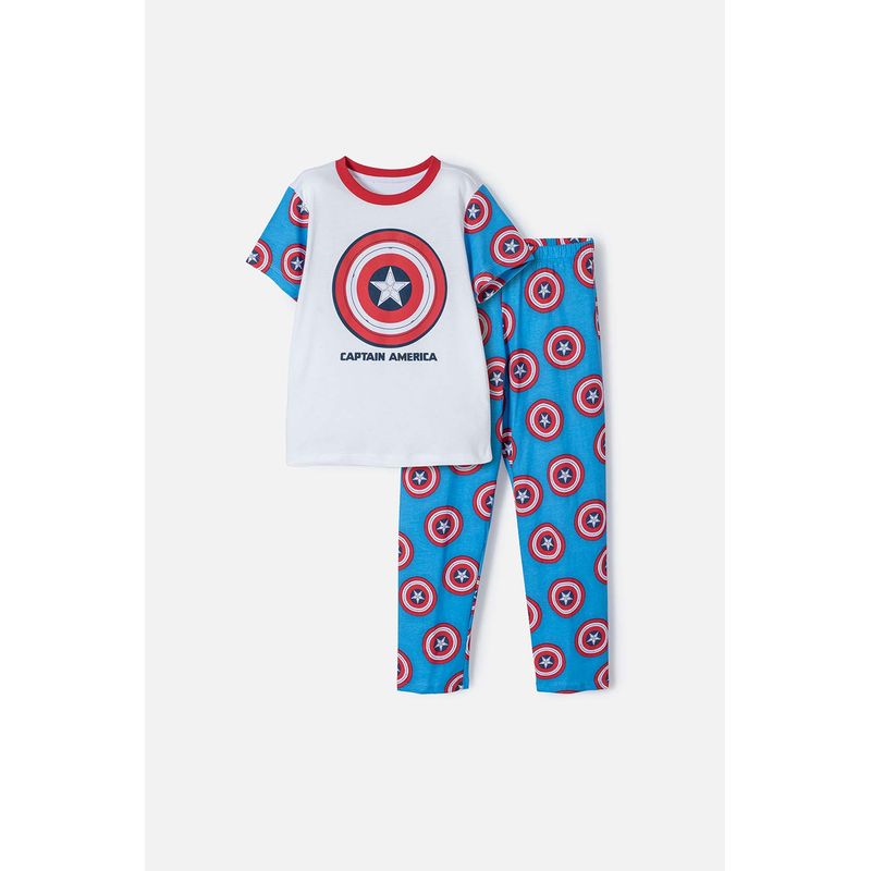 MARVEL - Pijama Capitán América  pantalón largo para niño
