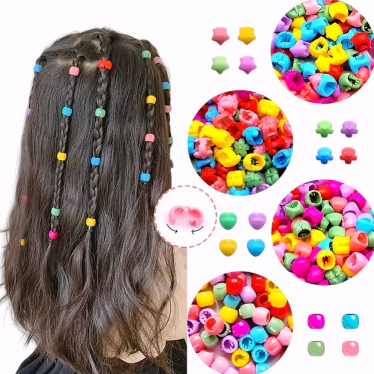 GENERICO - Piojitos Gancho Caimán Set X50 Unidades Pinzas Para Cabello