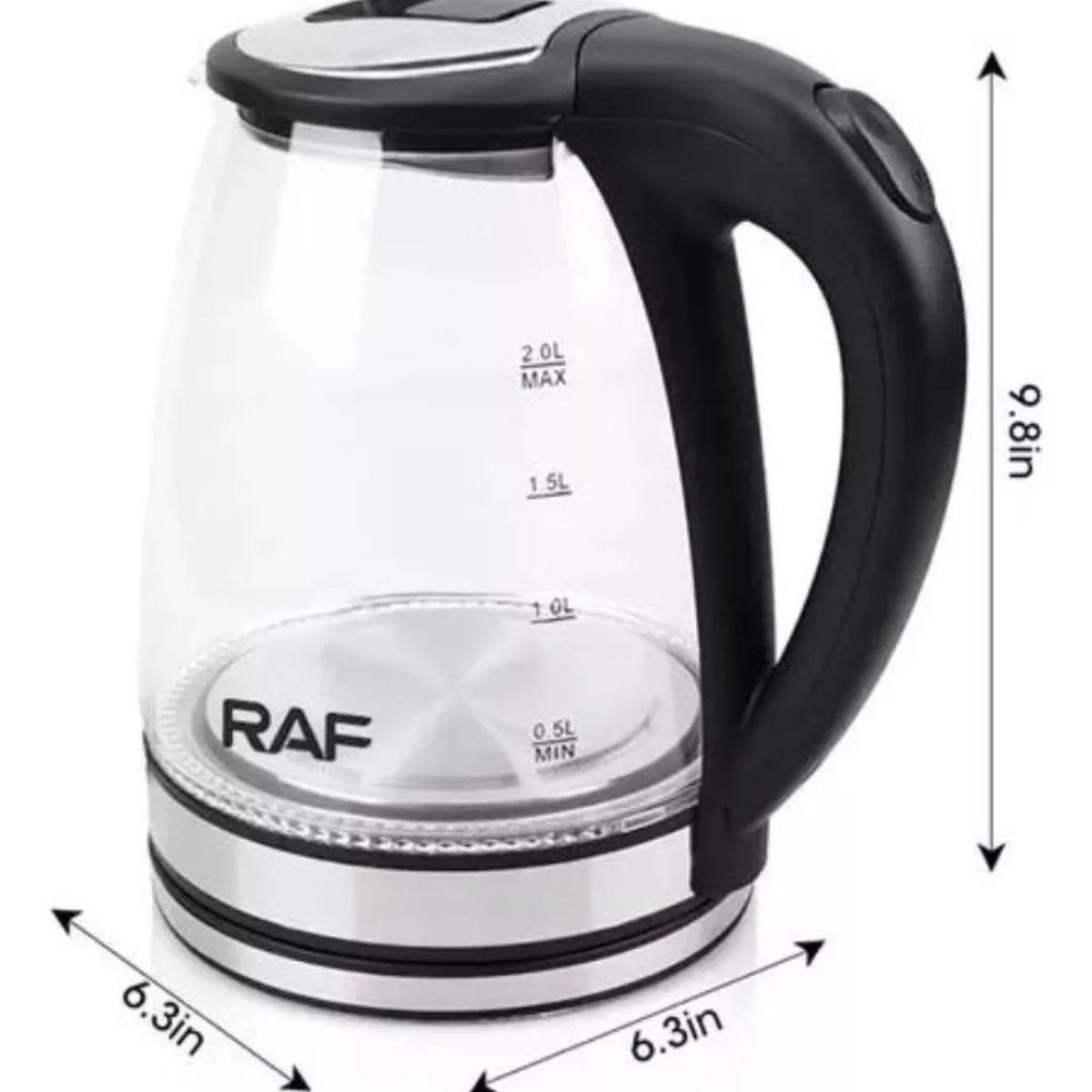 GENERICO - Jarra Hervidor Tetera Vidrio Hervidor De Agua 2 Litros