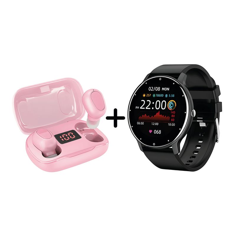 NEXT - Combo Reloj Inteligente ZL02 2025 + Audífonos Inalámbricos L21 Pro Android + iOS
