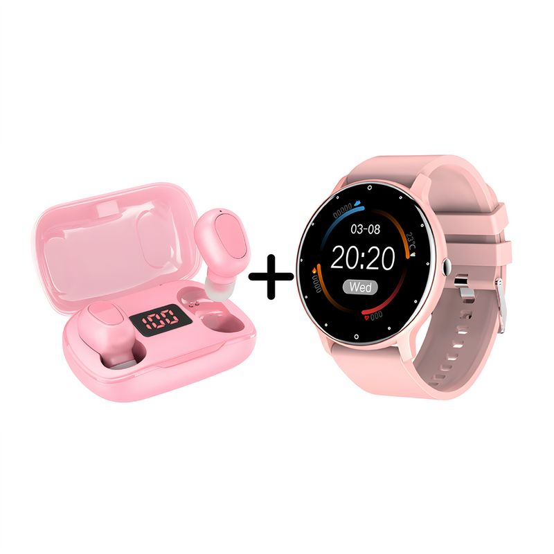 NEXT - Combo Reloj Inteligente ZL02 2025 + Audífonos Inalámbricos L21 Pro Android + iOS