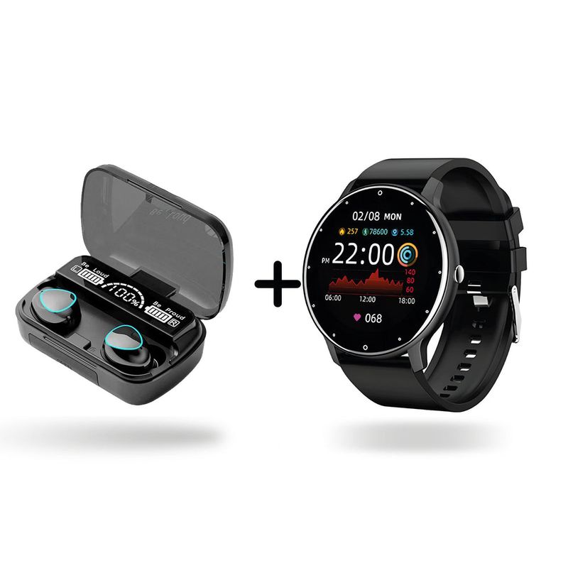 NEXT - Combo Reloj Inteligente ZL02 2025 + Audífonos M10 V53 con Power Bank