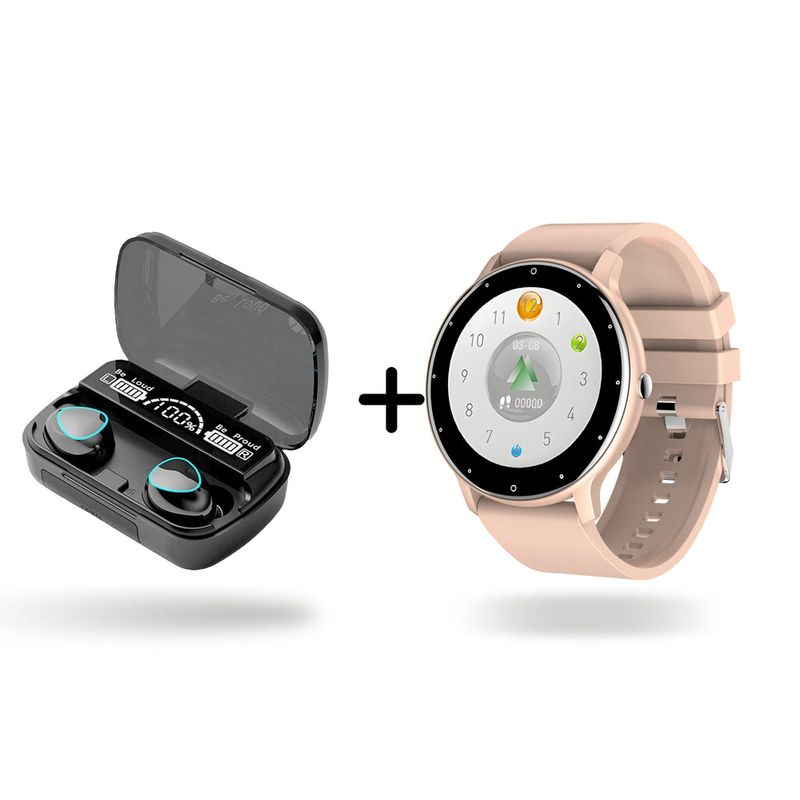NEXT - Combo Reloj Inteligente ZL02 2025 + Audífonos M10 V53 con Power Bank