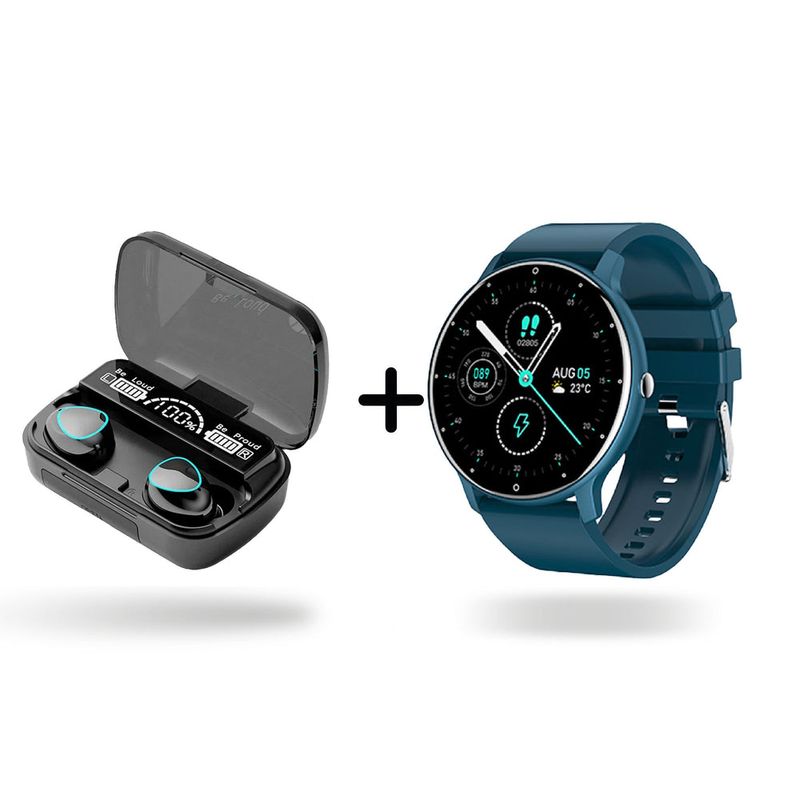 NEXT - Combo Reloj Inteligente ZL02 2025 + Audífonos M10 V53 con Power Bank