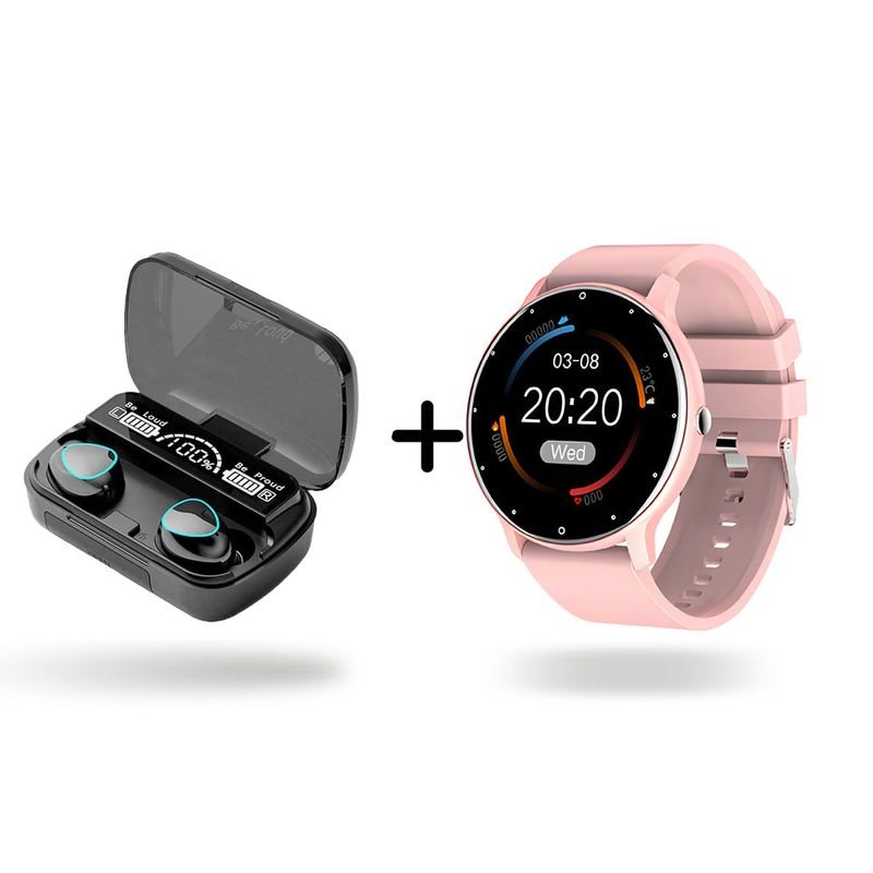 NEXT - Combo Reloj Inteligente ZL02 2025 + Audífonos M10 V53 con Power Bank