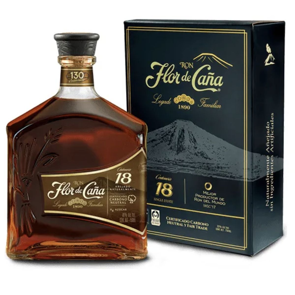 GENERICO - Ron Flor De Caña 18 Años 750ml