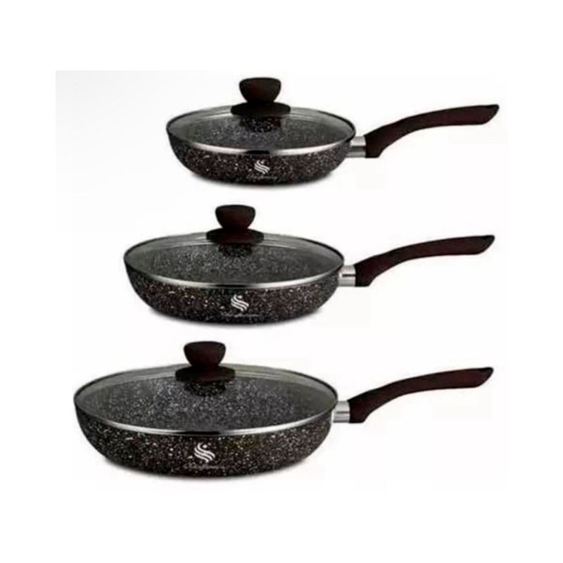 GENERICO - Set De Sartenes Schaffhausen Calidad En Aluminio Y Mármol