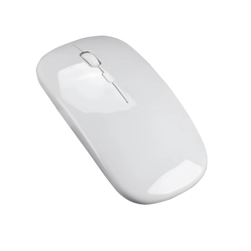 GENERICO - Mouse Inalámbrico Ultra Delgado Bluetooth + 24ghz Modbg12 Blanco