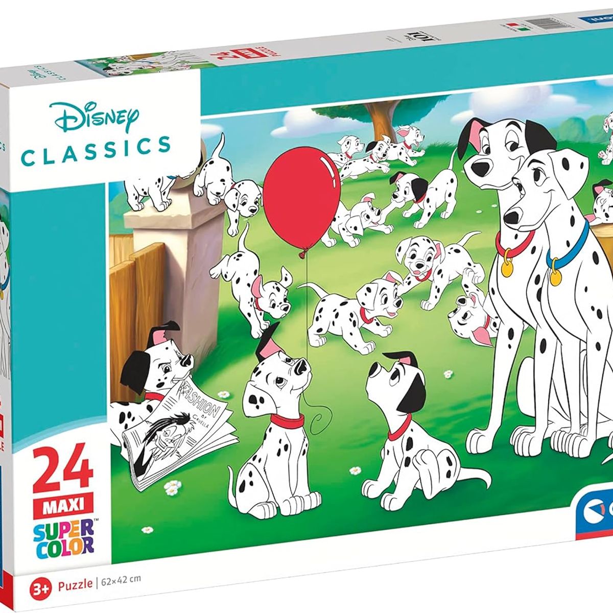 CLEMENTONI - Rompecabezas 24 Piezas 101 Dálmatas De Disney Para Niños