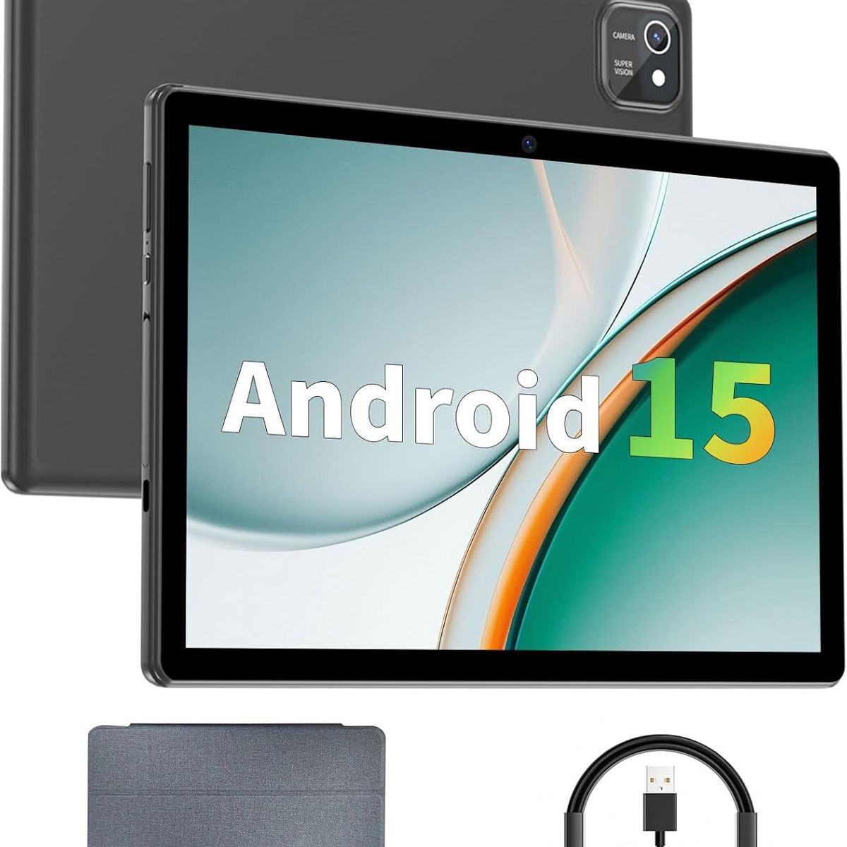GENERICO - Tableta 10 pulgadas Android 15 Tablets, 3GB RAM 64GB ROM 1TB Expand, procesador Quad-Core