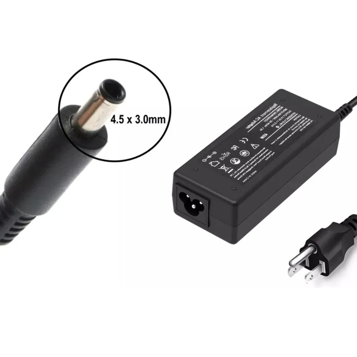 GENERICO - Cargador Para Portatil Dell Inspiron 19.5 2.31a 45w 4.5 x 3.0mm
