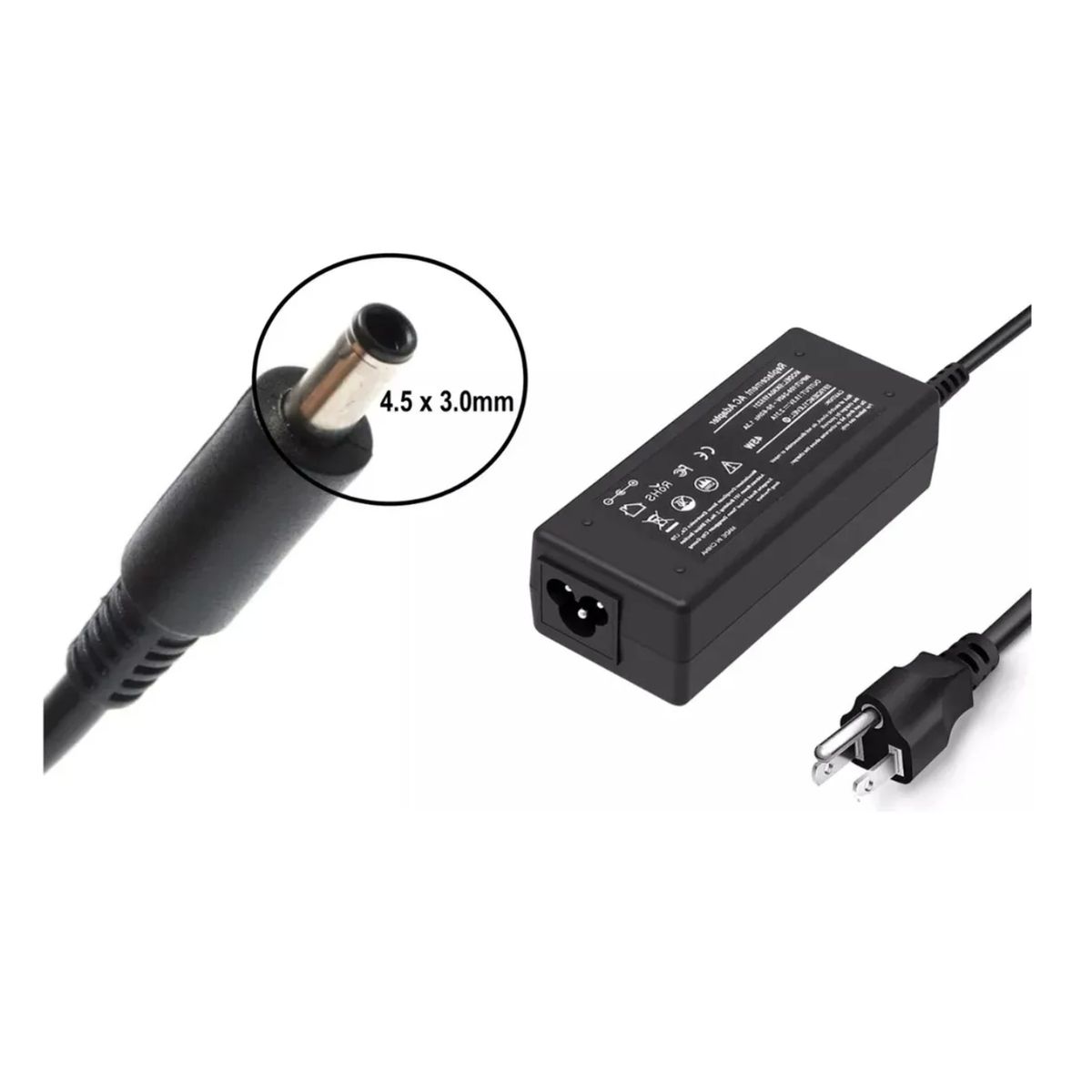 GENERICO - Cargador Para Portatil Dell Inspiron 19.5 2.31a 45w 4.5 x 3.0mm