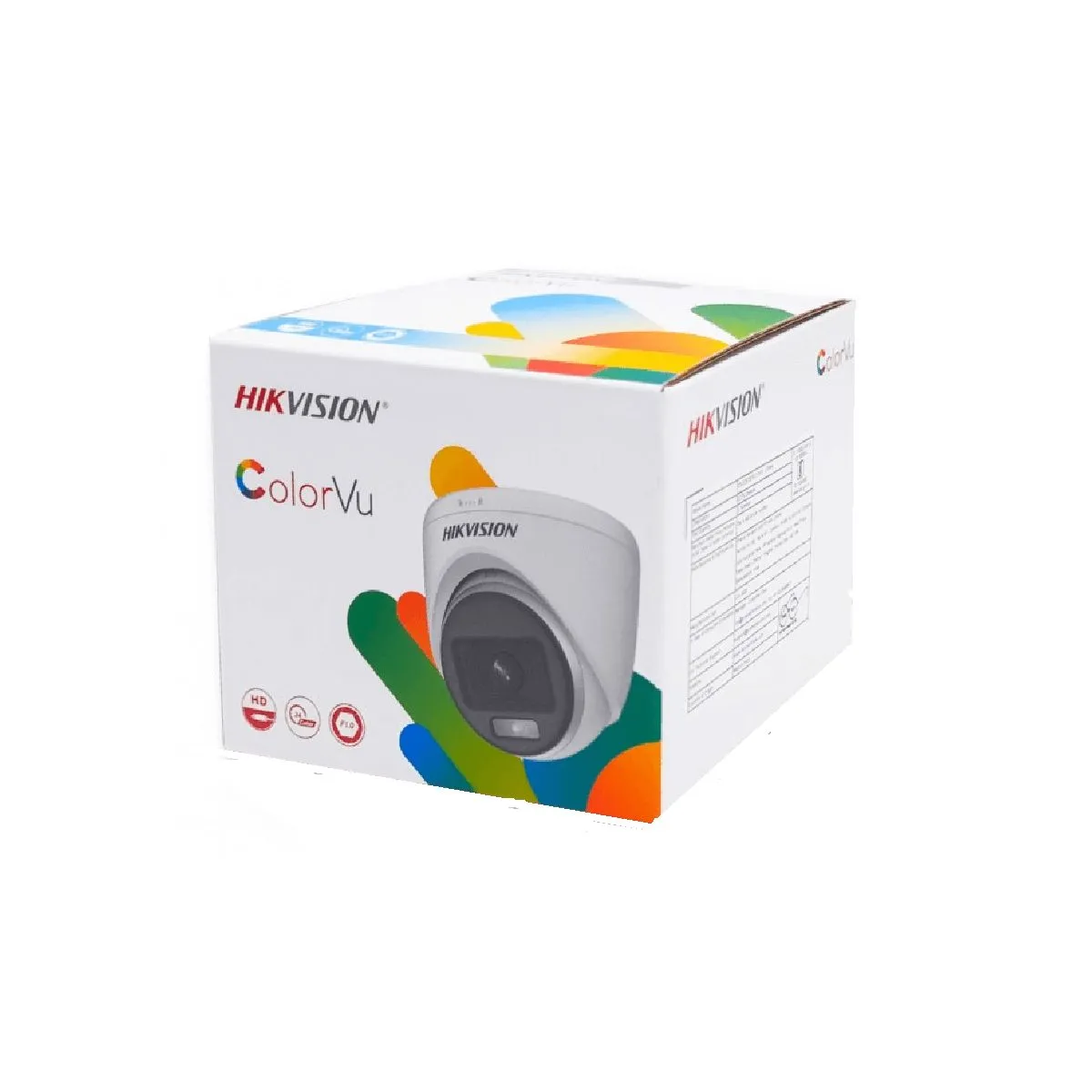 HIKVISION - CÁMARA DOMO HIKVISION COLORVU 2MP MIC IP67 DS-2CE70DF0T-LMFS