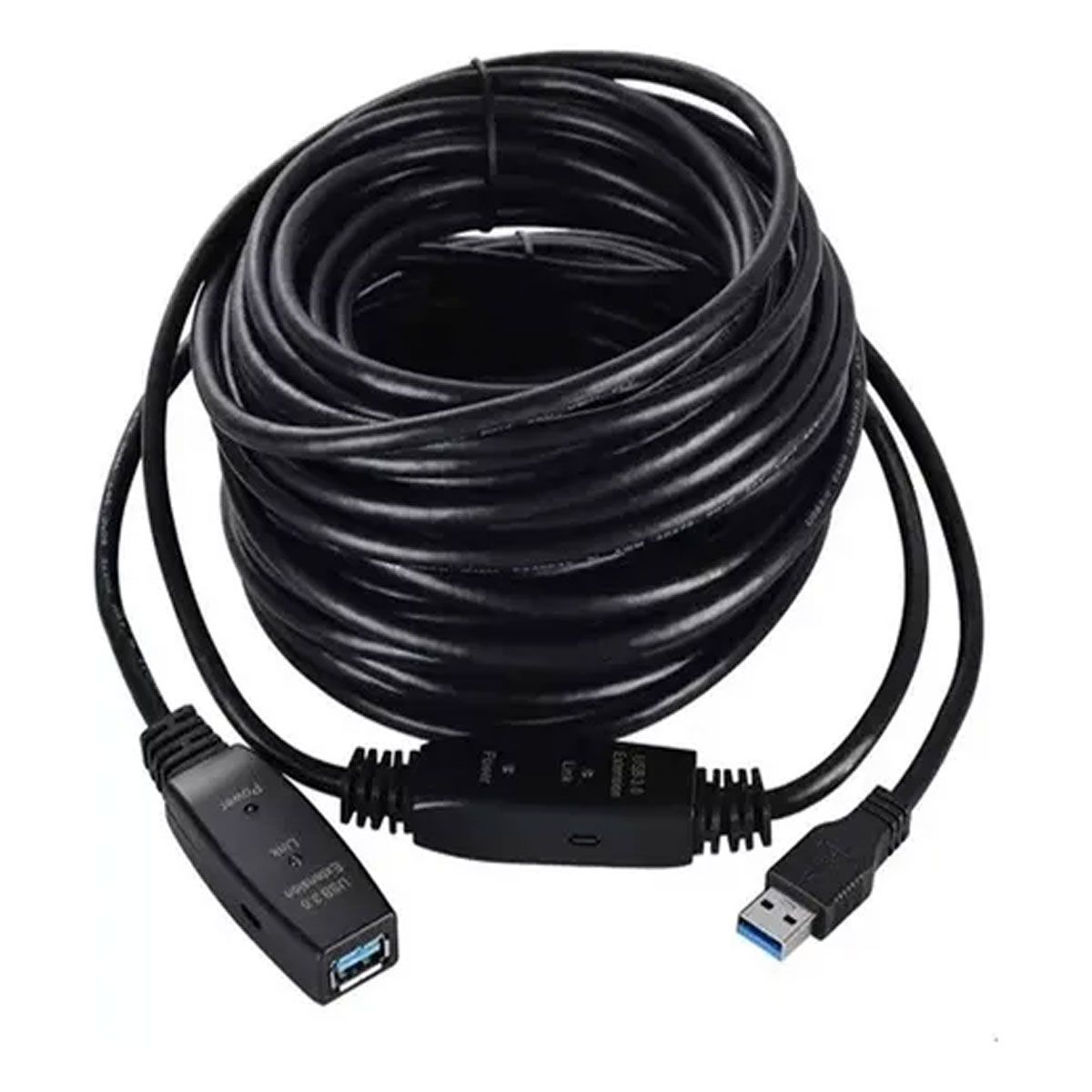 GENERICO - Extension Usb 3.0 Activa 15 Metros Sin Perdida Señal Calidad