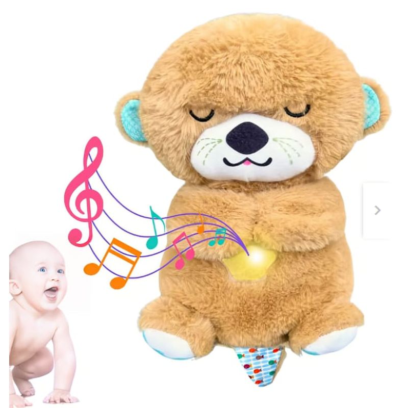 GENERICO - Peluche Nutria Musical Movimientos y Luces Para Bebés