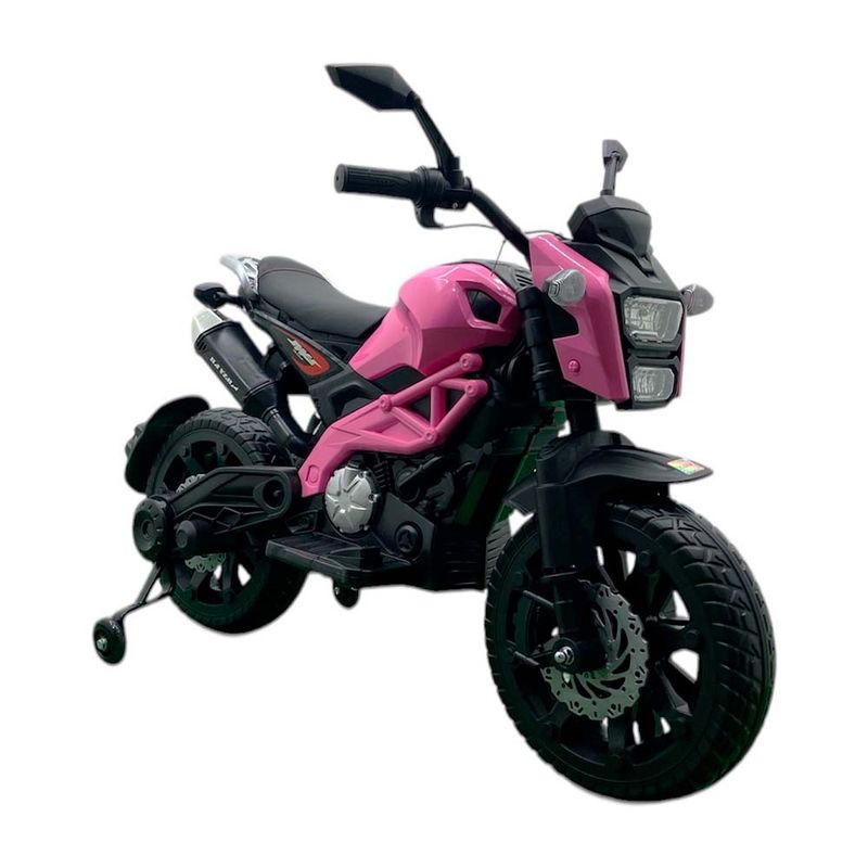 BEBESUNITA - Moto Electrica Montable Niños Llanta Apoyo Acelerad Manubrio 8 años
