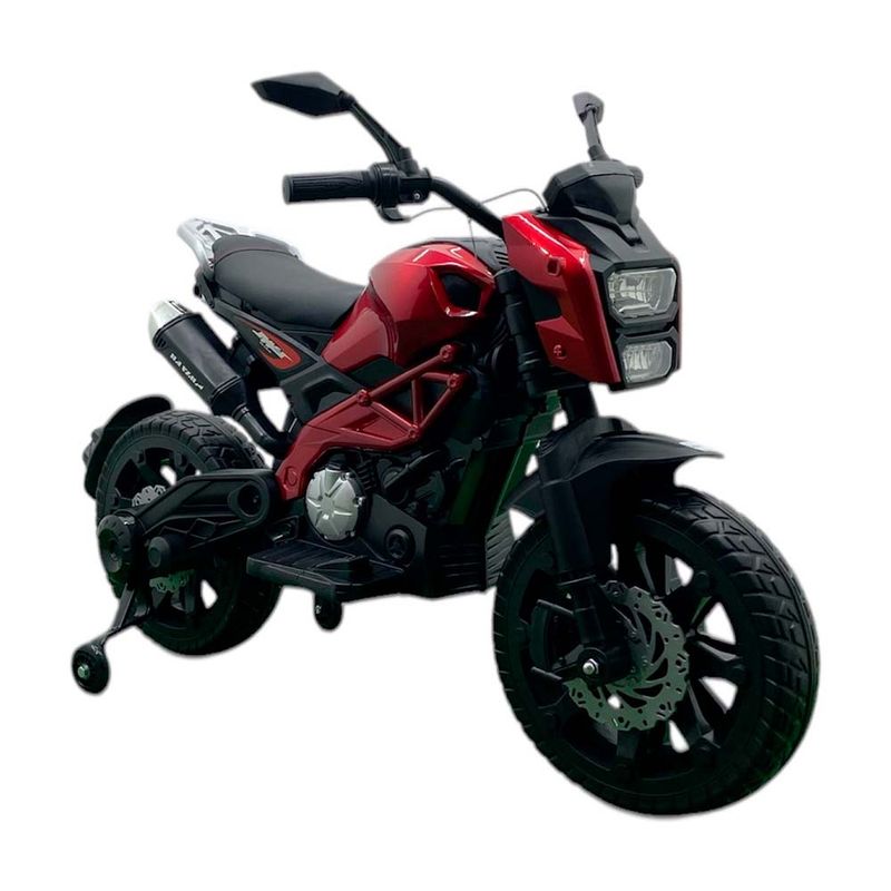 BEBESUNITA - Moto Electrica Montable Niños Llanta Apoyo Acelerad Manubrio 8 años