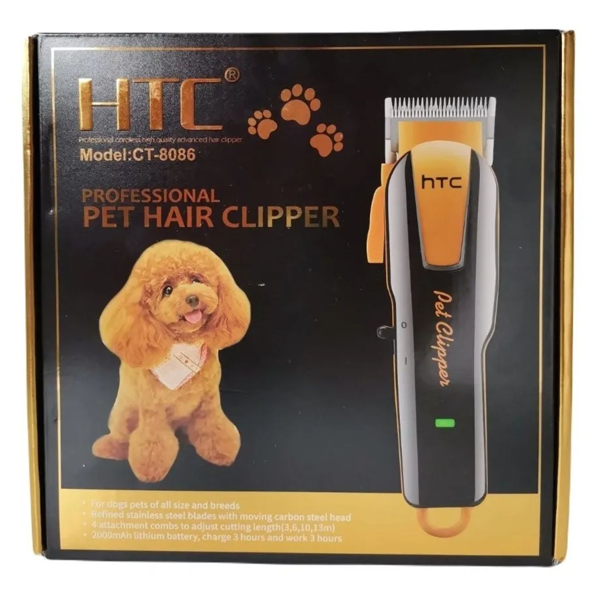 GENERICO - Peluquera Mascotas Profesional Inalambrica Kit Corte Canino