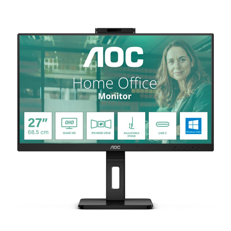AOC - Monitor Aoc Q27P3CW QHD 2560 x 1440 75Hz 1ms Ips