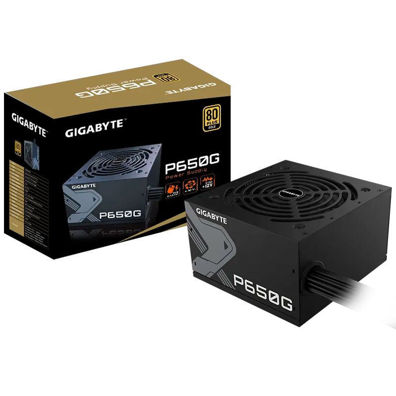 GIGABYTE - Fuente De Poder Para Pc Gigabyte Gp-p650g 650w 80+ Plus Gold