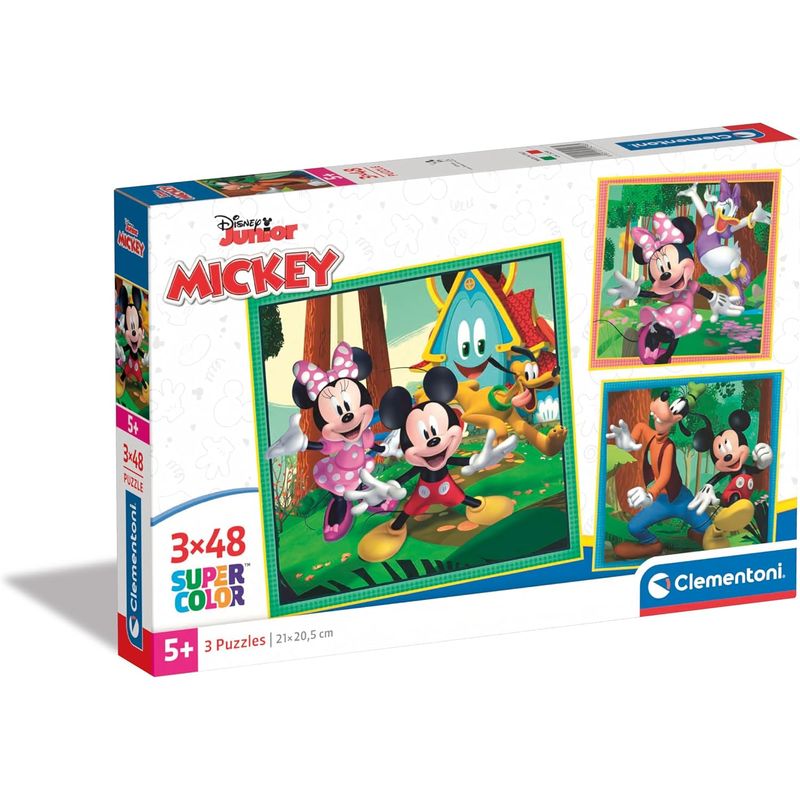 CLEMENTONI - Rompecabezas 2x60 Piezas Mickey Y Amigos Para Niños