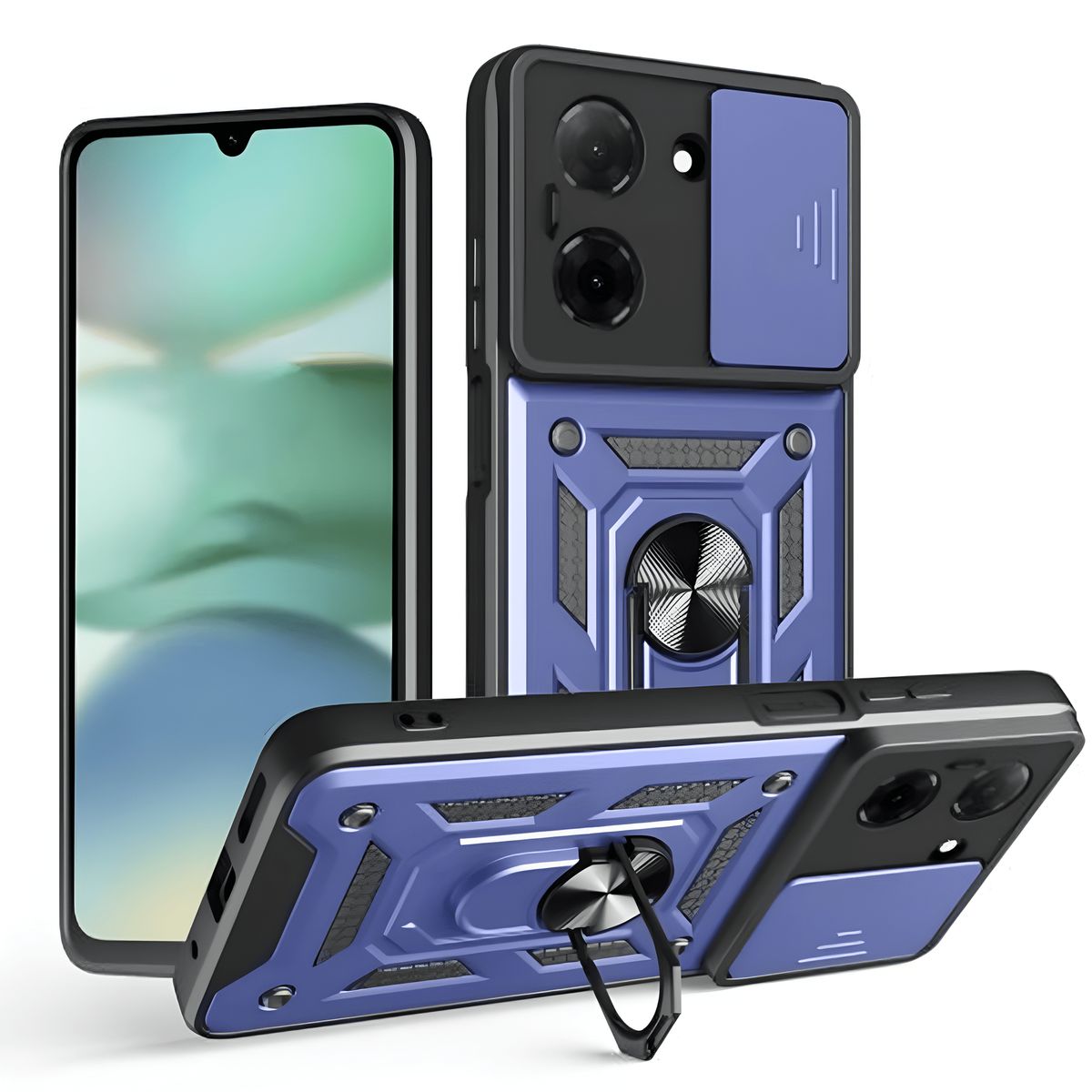 GENERICO - Funda Estuche Case Slider Compatible Con Xiaomi Redmi A5 4G Azul