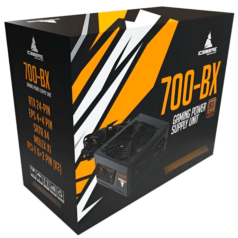 ICEBERG - Fuente De Poder Iceberg Gaming 700-bx 700w 80plus Bronce