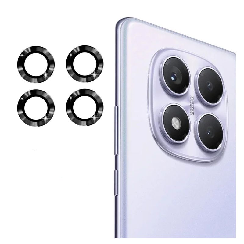GENERICO - Protectores de Cámara Para Redmi Note 14 Pro Negro